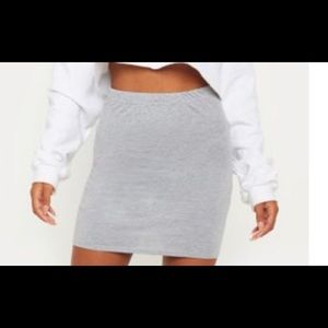 Grey stretchy skirt